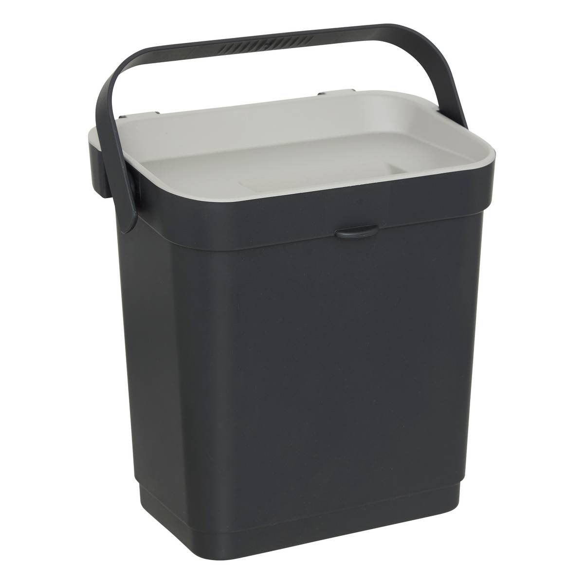 Poubelle, manuel, 5 l, noir