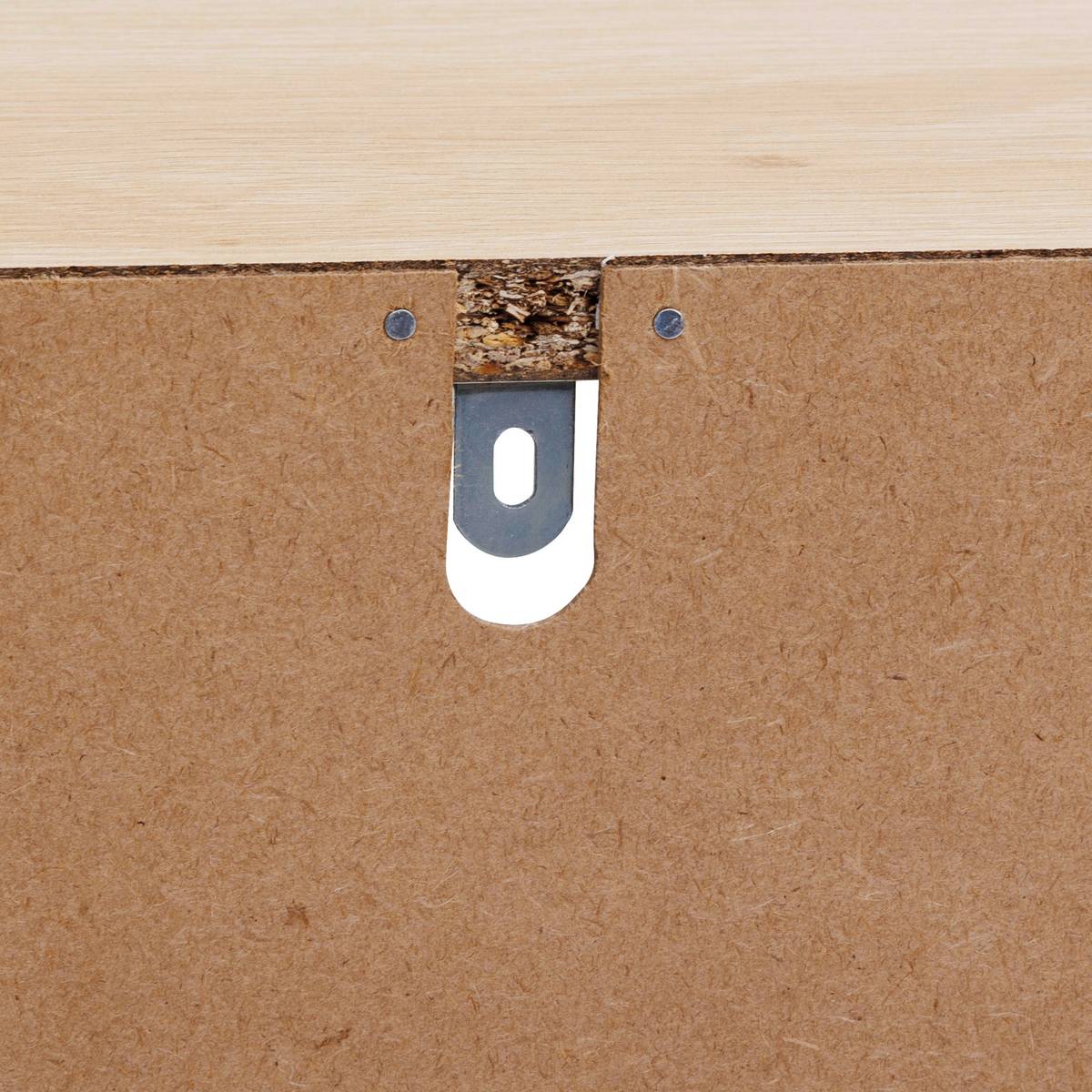 Meuble bas 1 porte, beige Abana