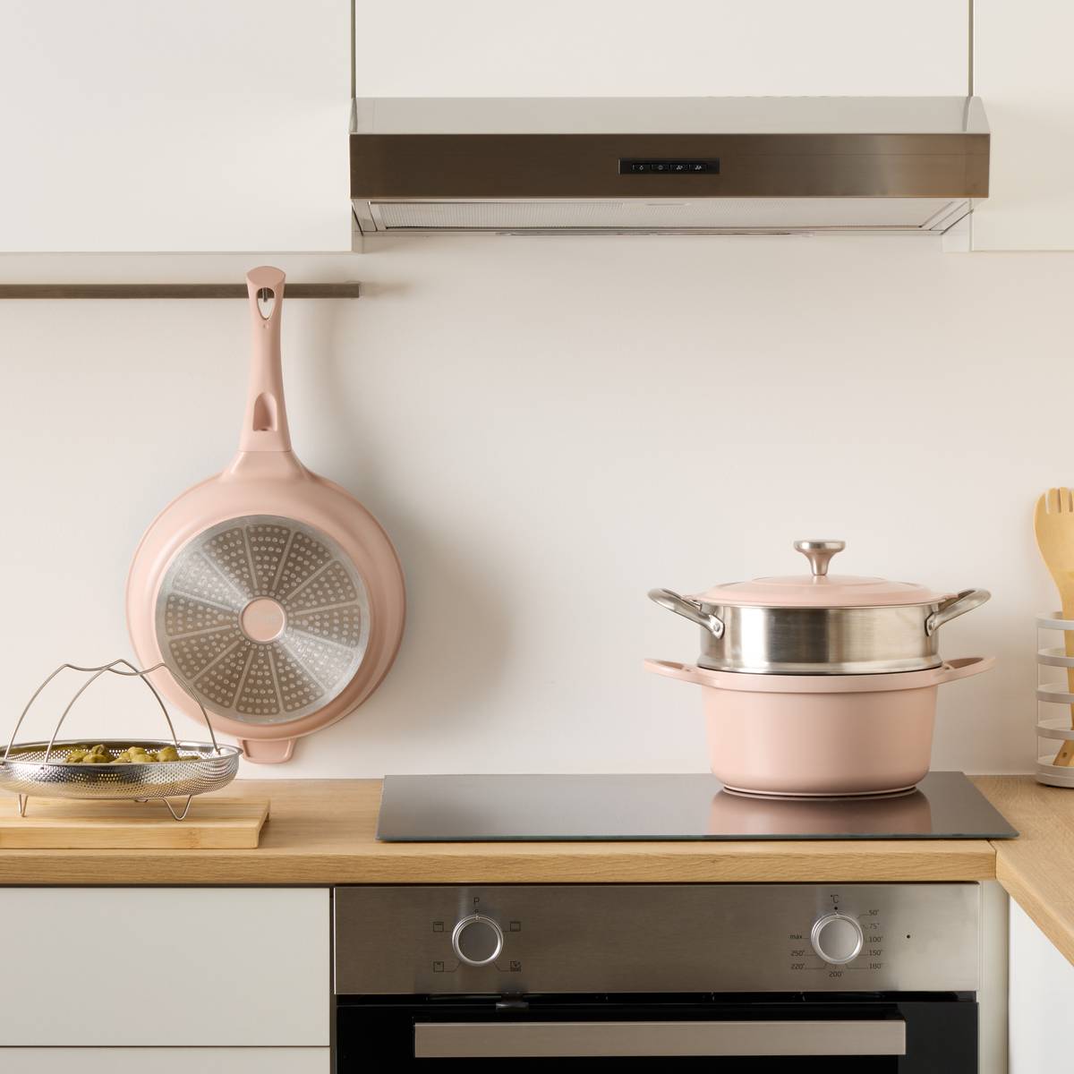 Cocotte aluminium, d.25,2 cm, spatule incluse