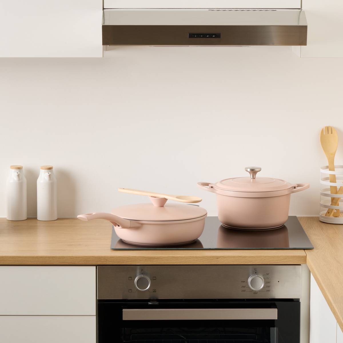 Cocotte aluminium, d.25,2 cm, spatule incluse