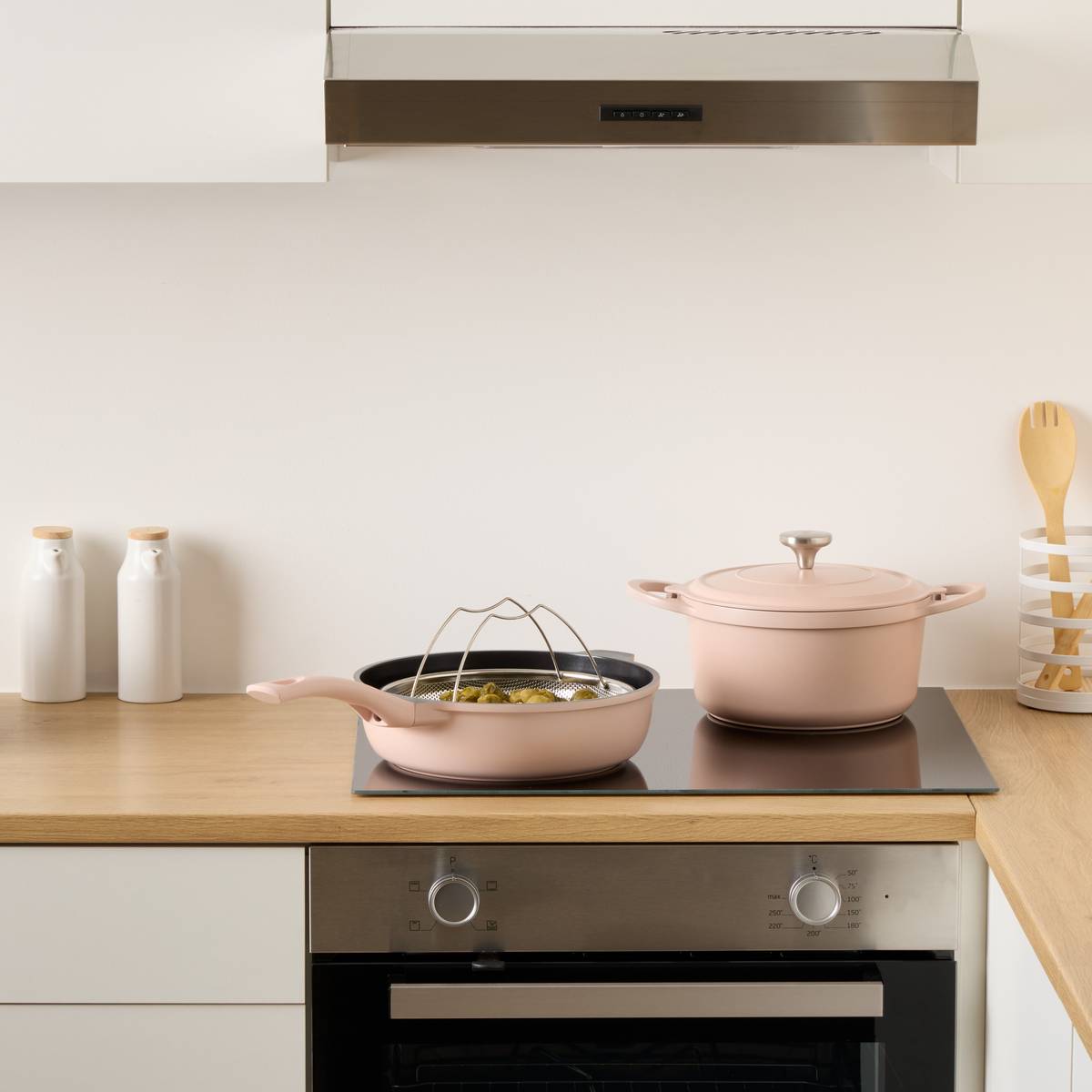 Cocotte aluminium, d.25,2 cm, spatule incluse