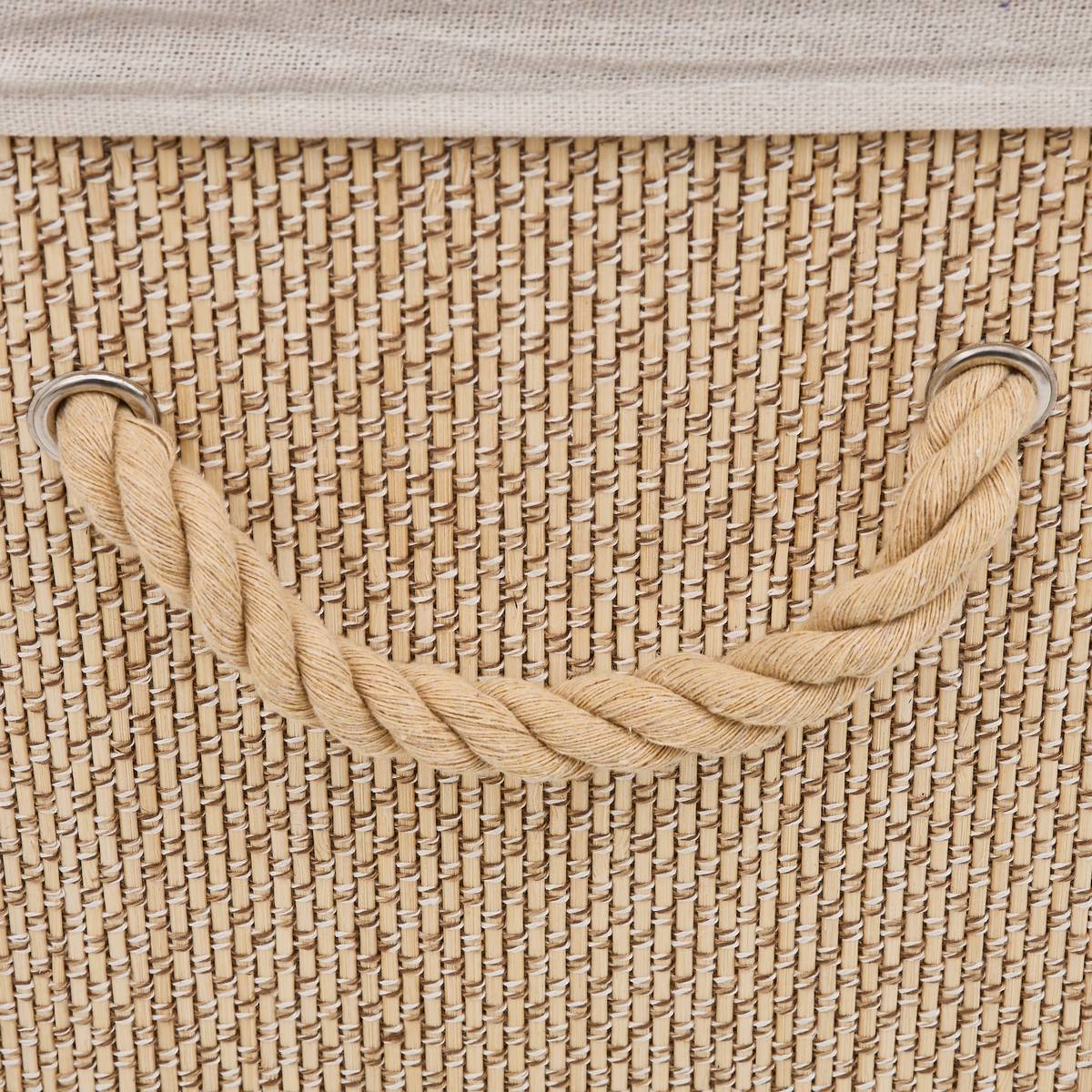 Panier à linge, 60l, marron