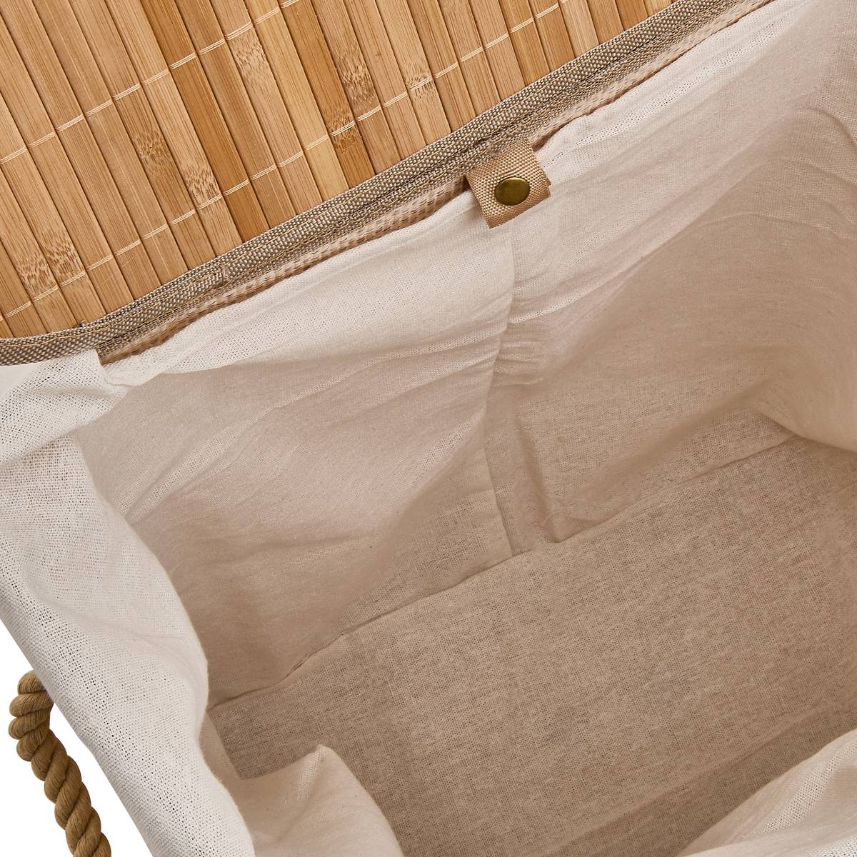 Panier à linge, 60l, marron