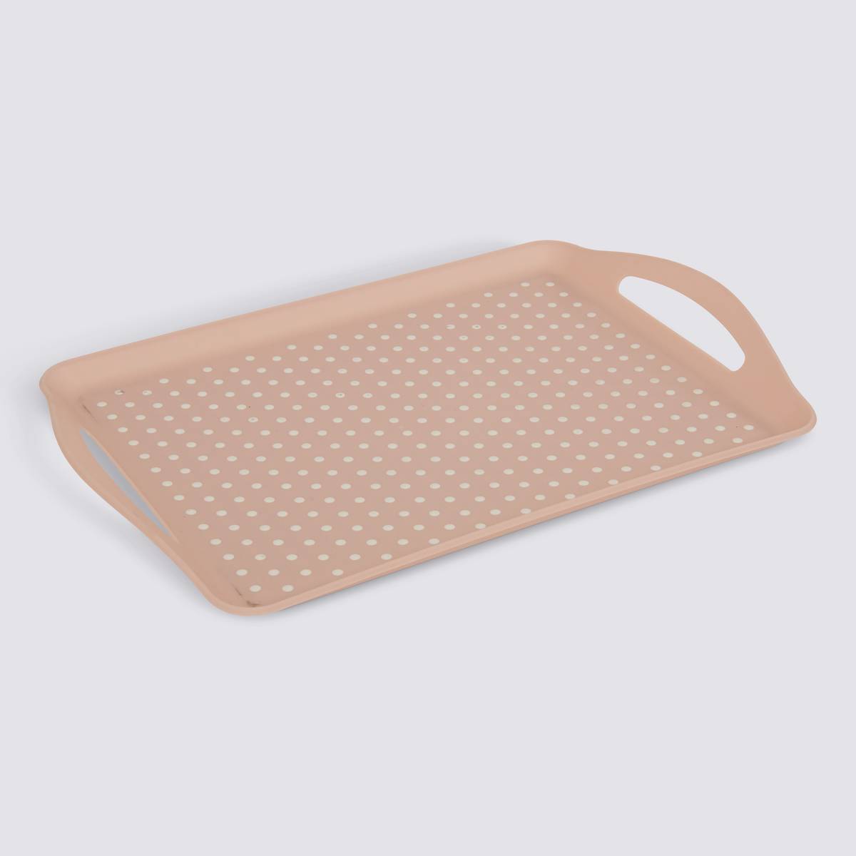 Plateau antidérapant, 45,5x31,5 cm, rose Poly