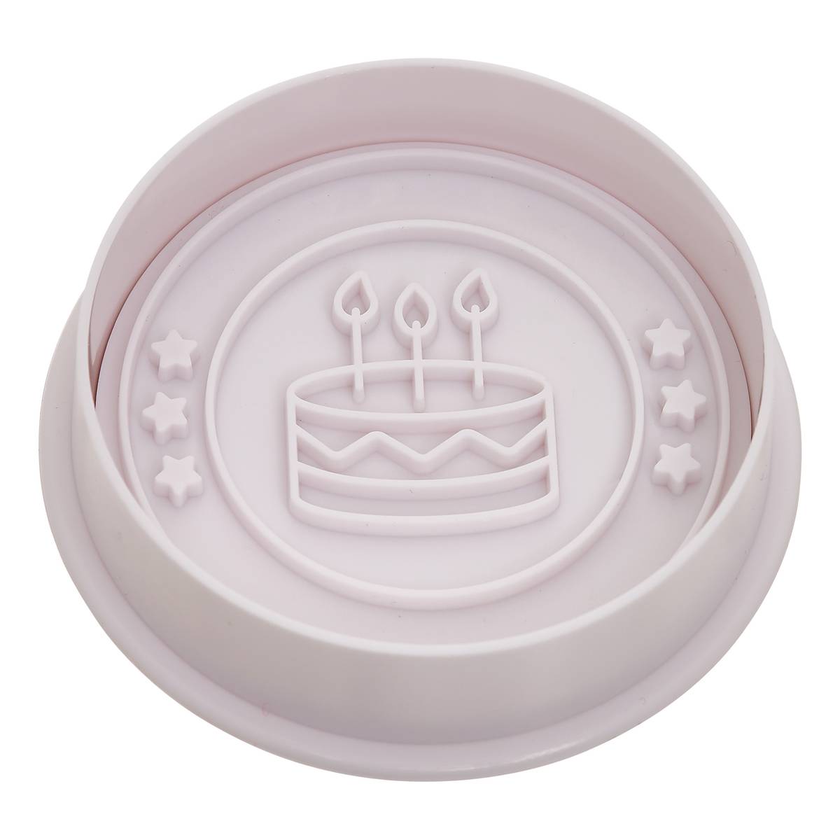 Tampon à pâtisserie, 6,7x5,1x7,1 cm, blanc 