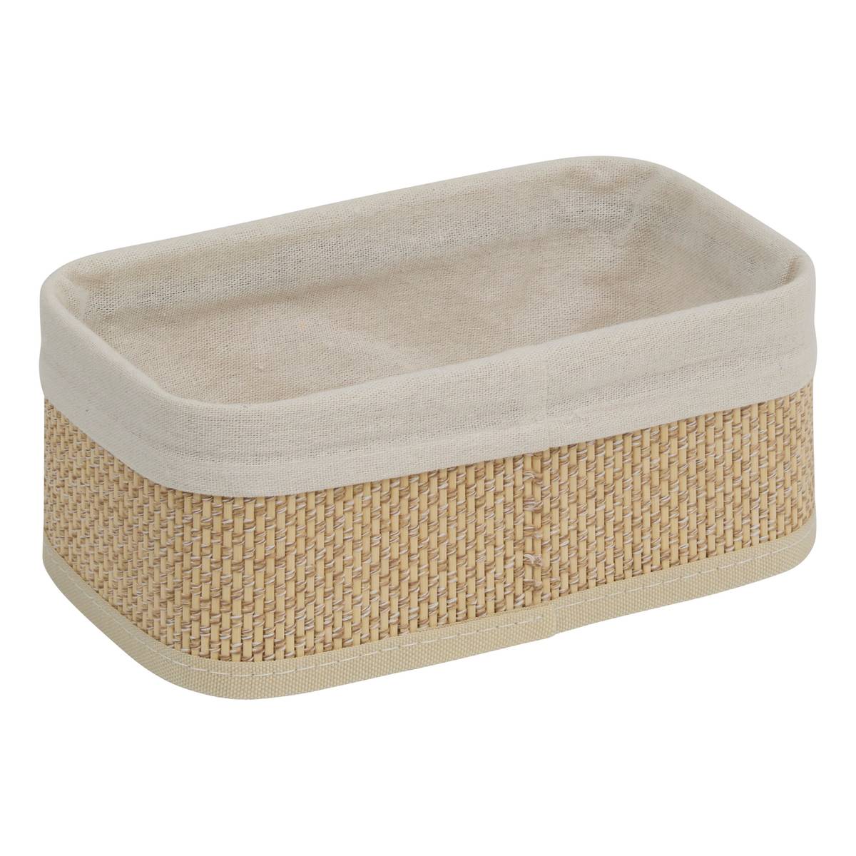 Lot de 3 organiseurs, l.20/25/35 cm, beige Stemy