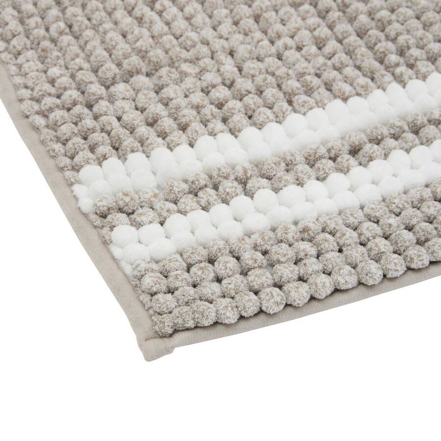 Tapis de bain, l.80 cm, marron