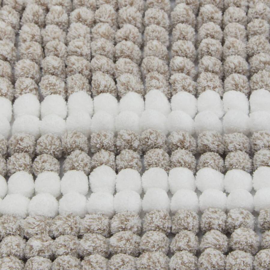 Tapis de bain, l.80 cm, marron