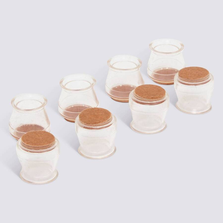 8 protections pour pied de chaises, d.2,3 cm