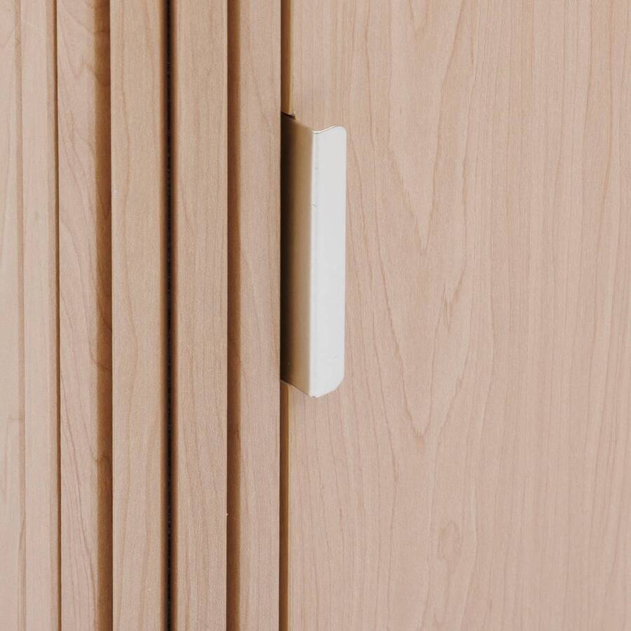 Meuble de salle de bain 1 porte, beige Liora
