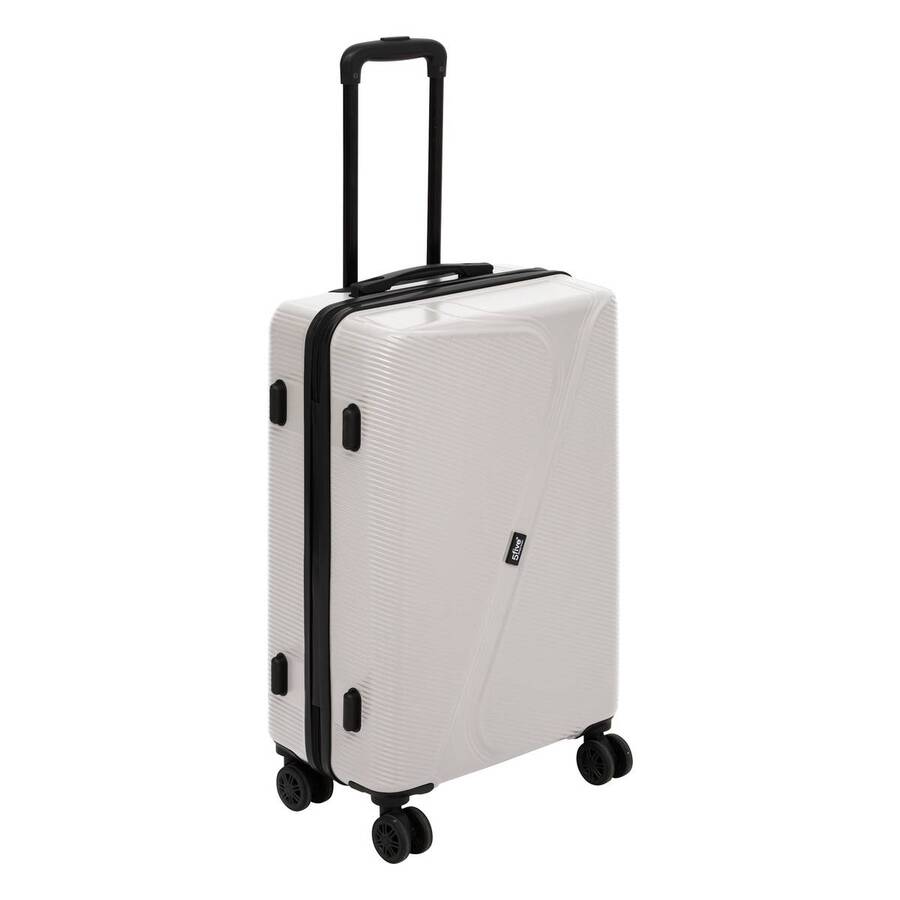 Set de 3 valises 8 roues, h.77/67/55 cm, argile 