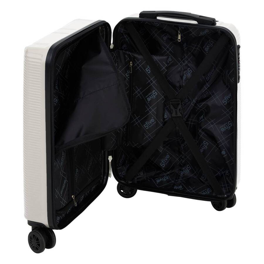 Set de 3 valises 8 roues, h.77/67/55 cm, argile 