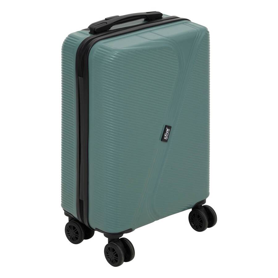 Lot de 3 valises 8 roues, h.77/67/55 cm, vert