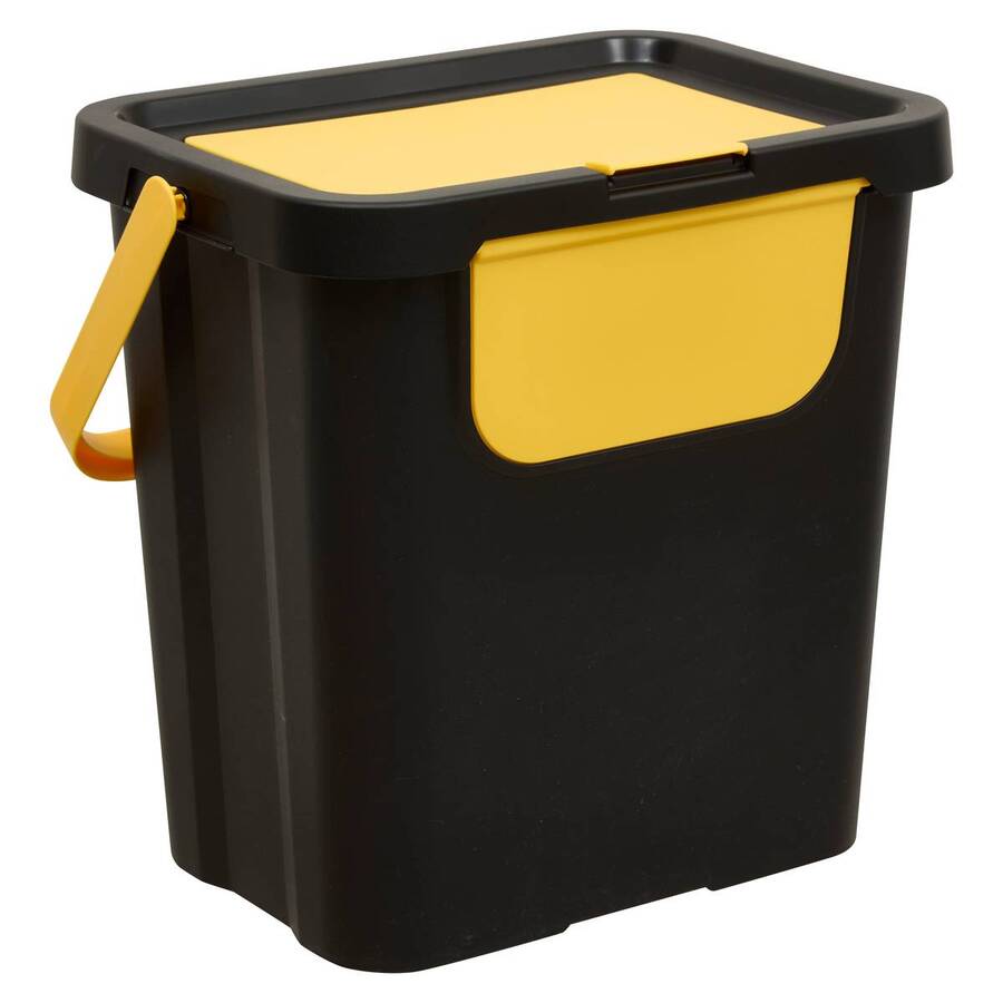 Lot de 3 poubelles, manuel, 24 l