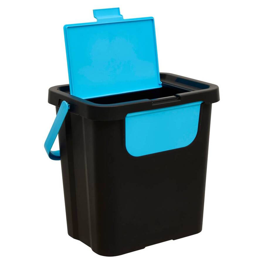Lot de 3 poubelles, manuel, 24 l