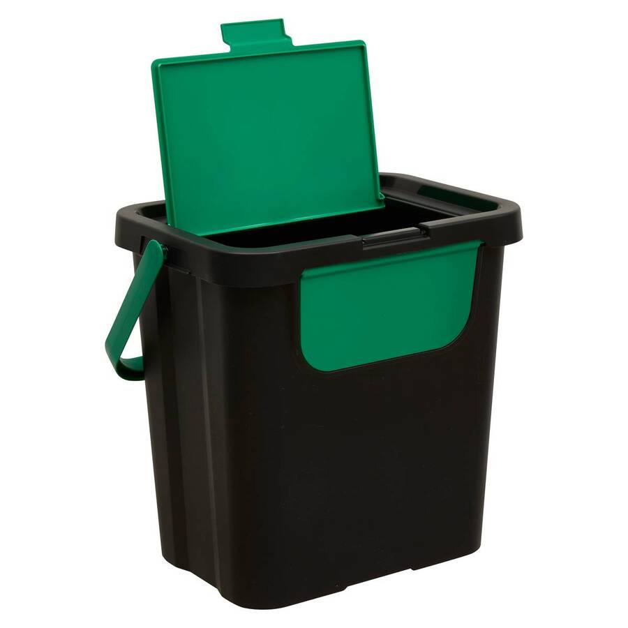 Lot de 3 poubelles, manuel, 24 l