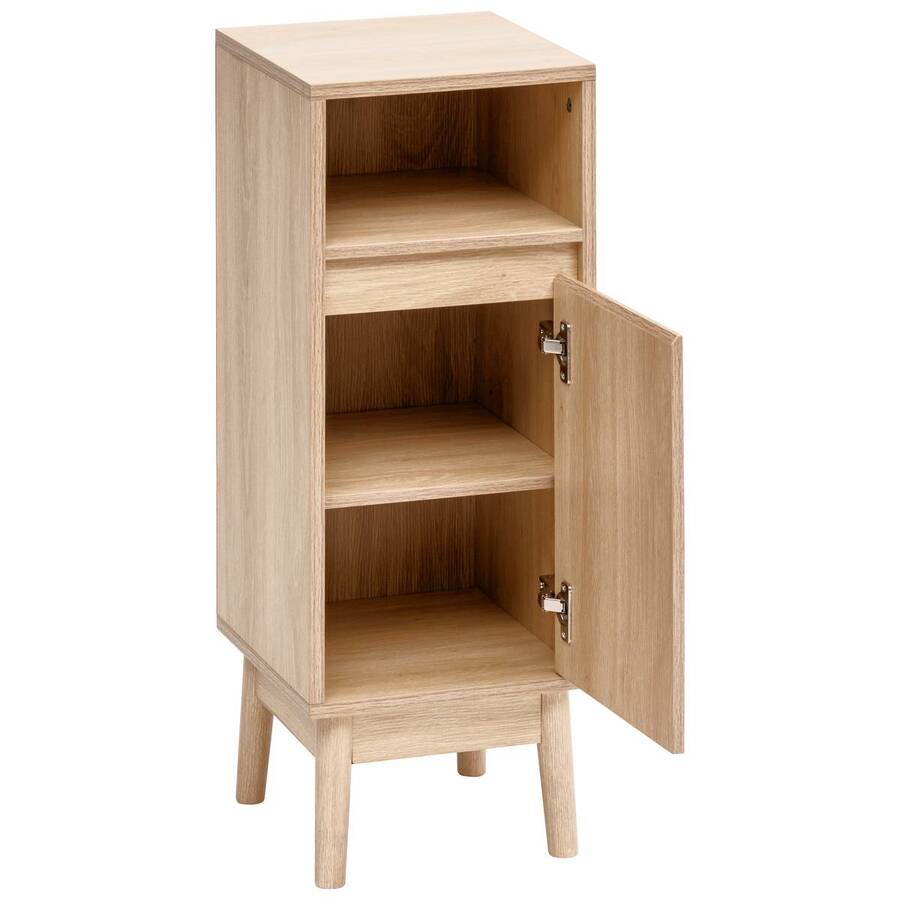 Meuble bas 1 porte, beige Abana