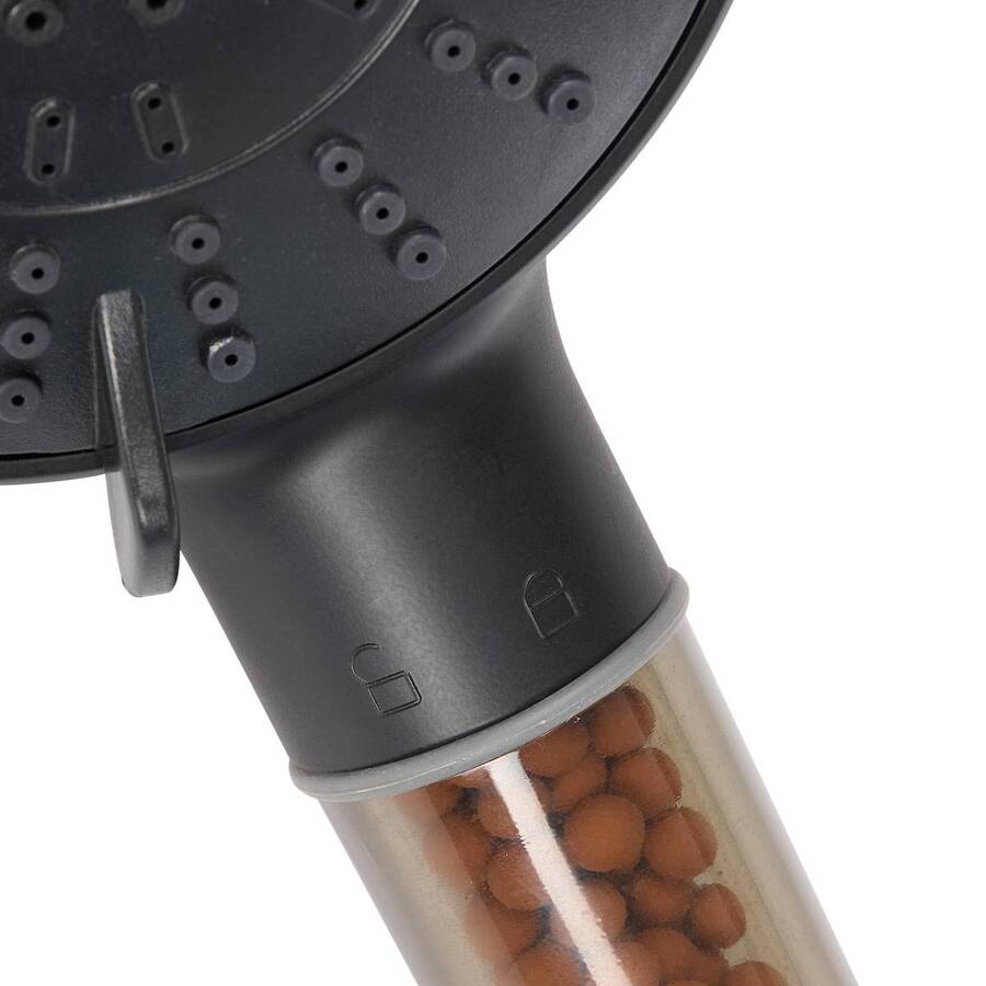 Pommeau de douche, à billes, noir 