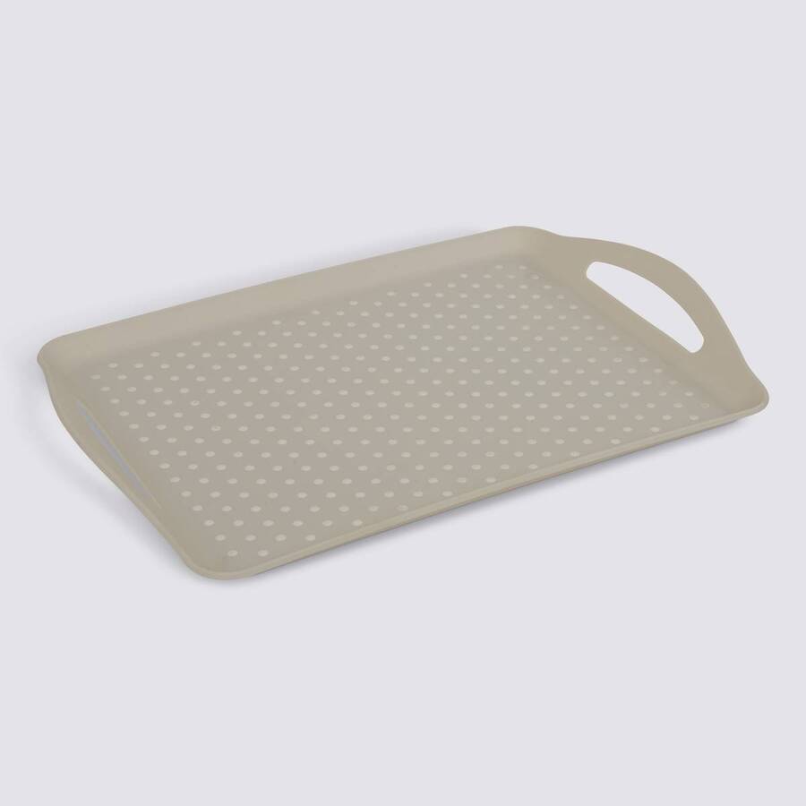 Plateau, 45,5x31,5 cm, beige Poly