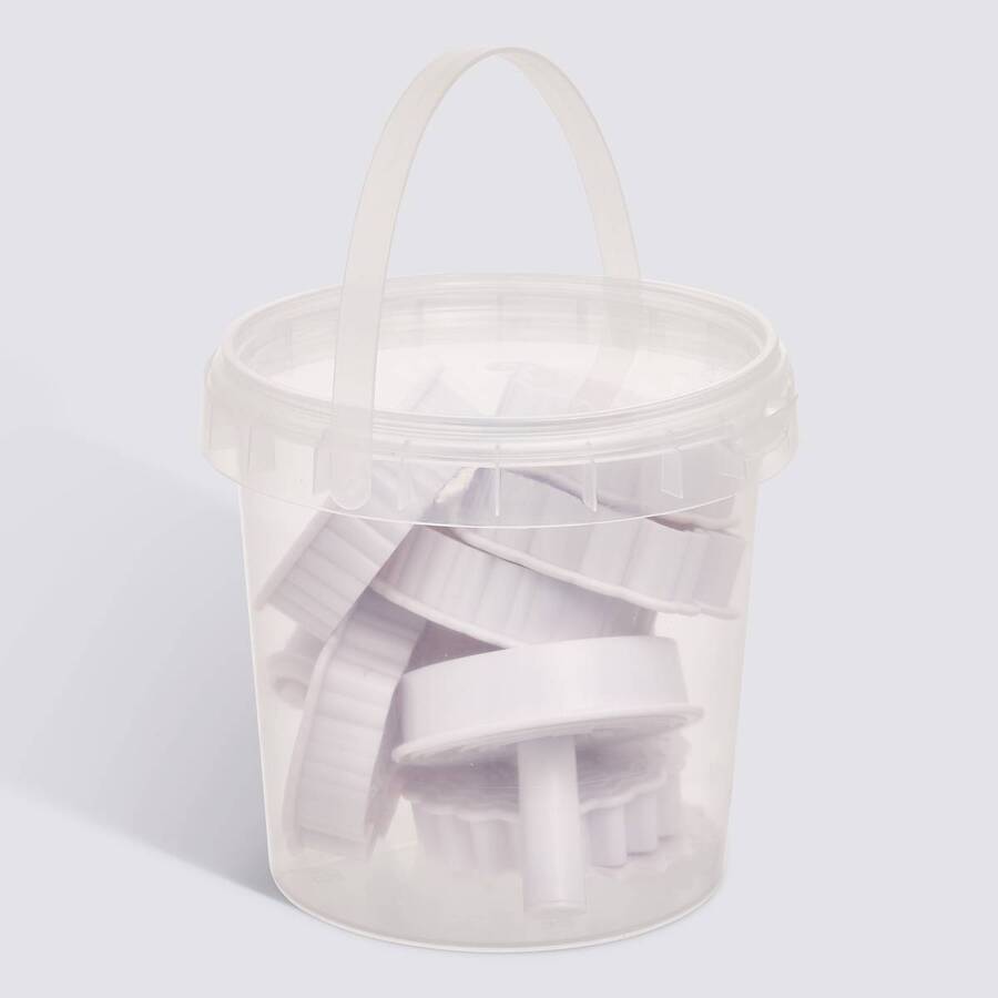 Tampon à pâtisserie, 6,7x5,1x7,1 cm, blanc 