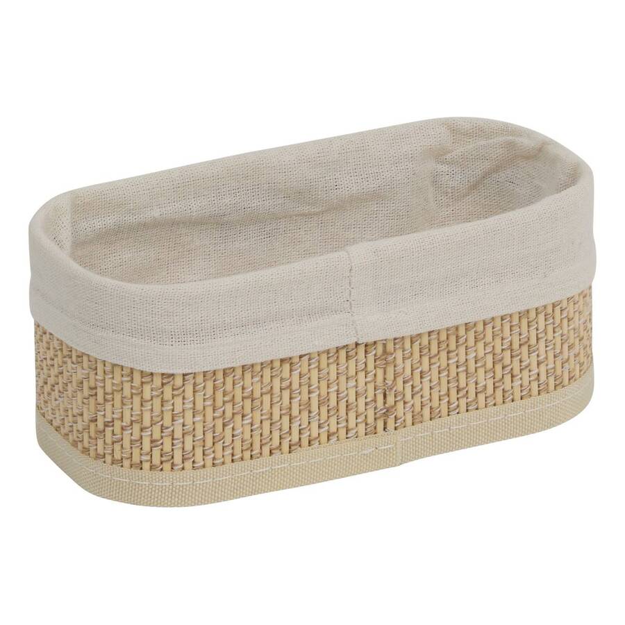 Lot de 3 organiseurs, l.20/25/35 cm, beige Stemy
