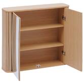 Meuble de salle de bain, l.80 cm, beige Liora