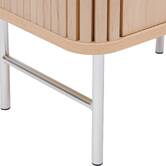 Meuble de salle de bain 1 porte, beige Liora