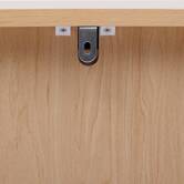 Meuble de salle de bain 1 porte, beige Liora