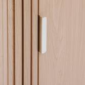 Meuble de salle de bain 1 porte, beige Liora