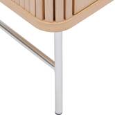 Meuble de salle de bain 1 porte, beige Liora