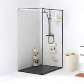 Serviteur de douche 4 crochets, beige Easy bath