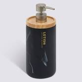 Distributeur de savon, 840 ml, noir Lea