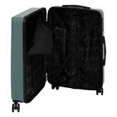 Lot de 3 valises 8 roues, h.77/67/55 cm, vert