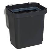 Poubelle, manuel, 5 l, noir