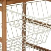 Desserte 50x34,5x88,8 cm, beige Acacia