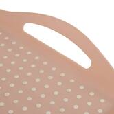 Plateau antidérapant, 45,5x31,5 cm, rose Poly