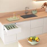 Organiseur, 16,5x16,5x15 cm, vert Poly