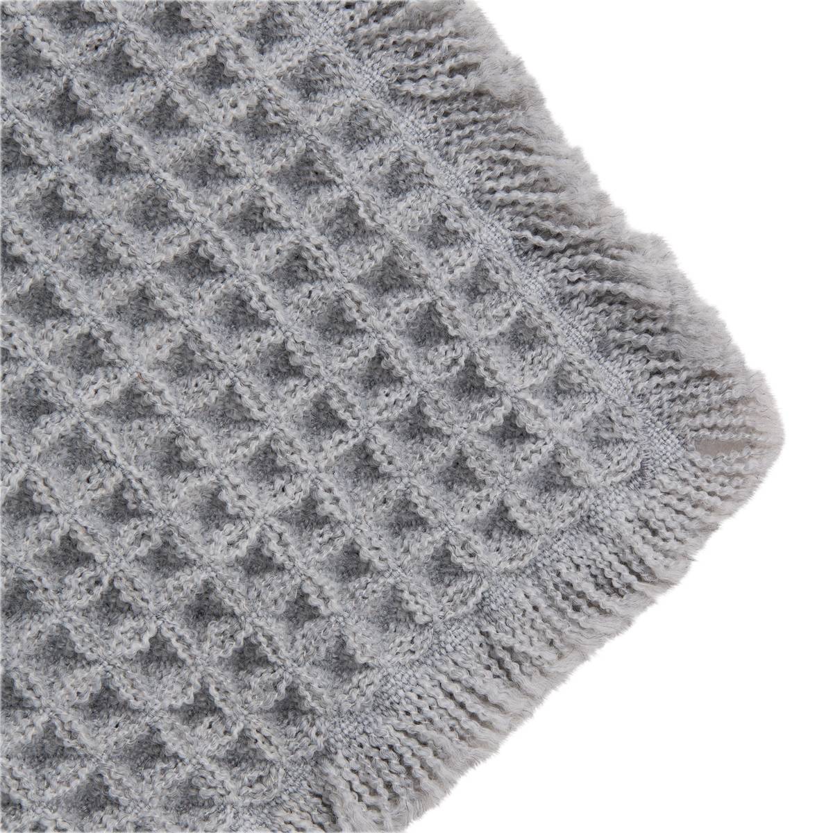 Tapis, 80x50 cm, gris Waffle
