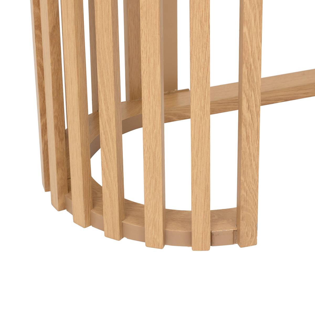 Console, 2 étagères, effet bois