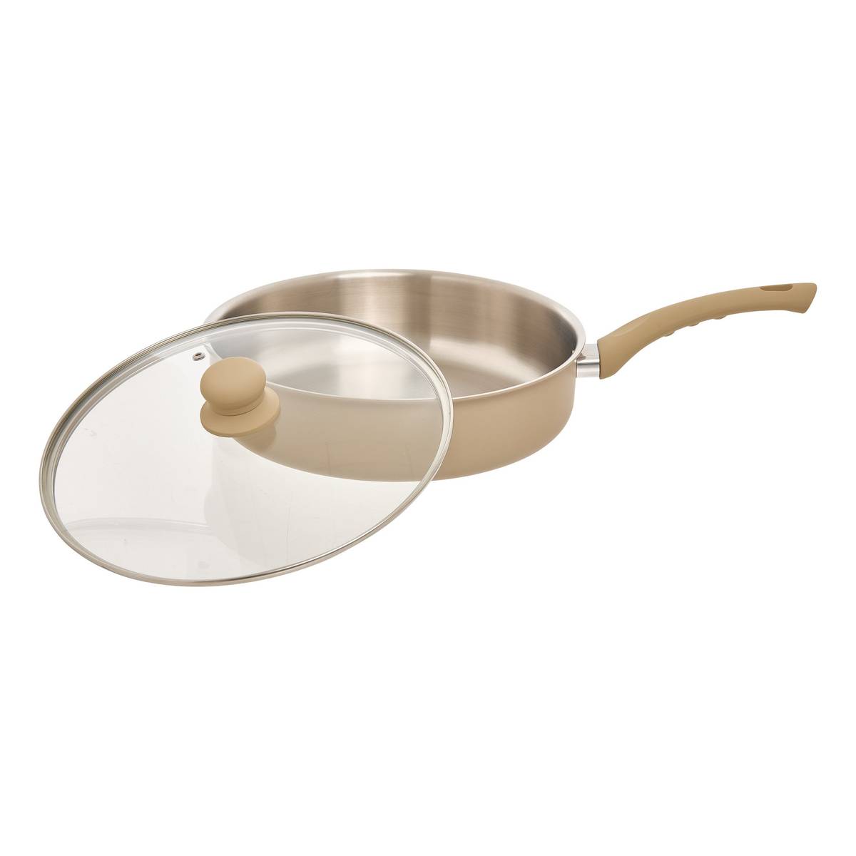 Sauteuse inox et aluminium, d.28 cm Solstice