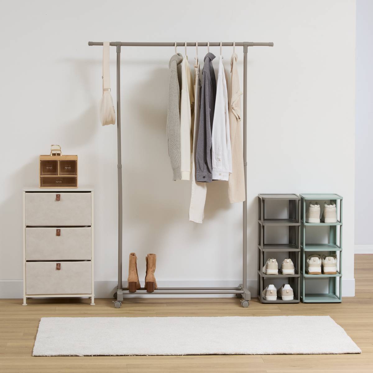 Portant à vêtements, gris Hangy