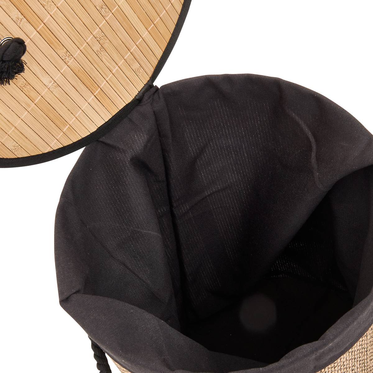 Panier à linge, 48 l, noir