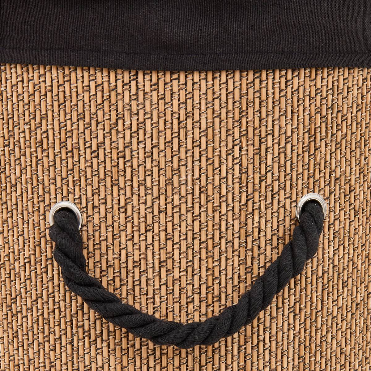 Panier à linge, 48 l, noir