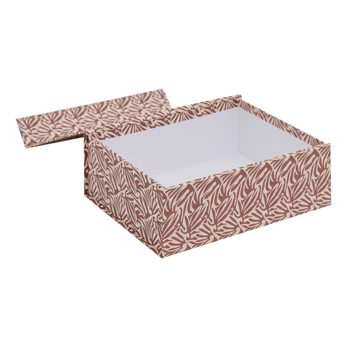 Lot de 4 boîtes de rangement, l.25/30/35/40 cm, multicolore