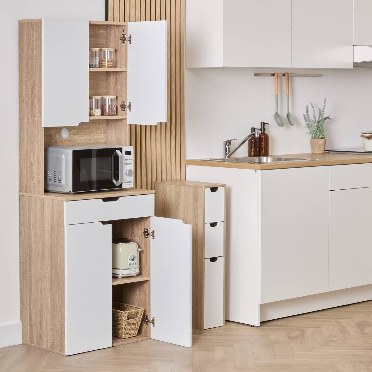 Meuble de rangement, 3 tiroir(s)