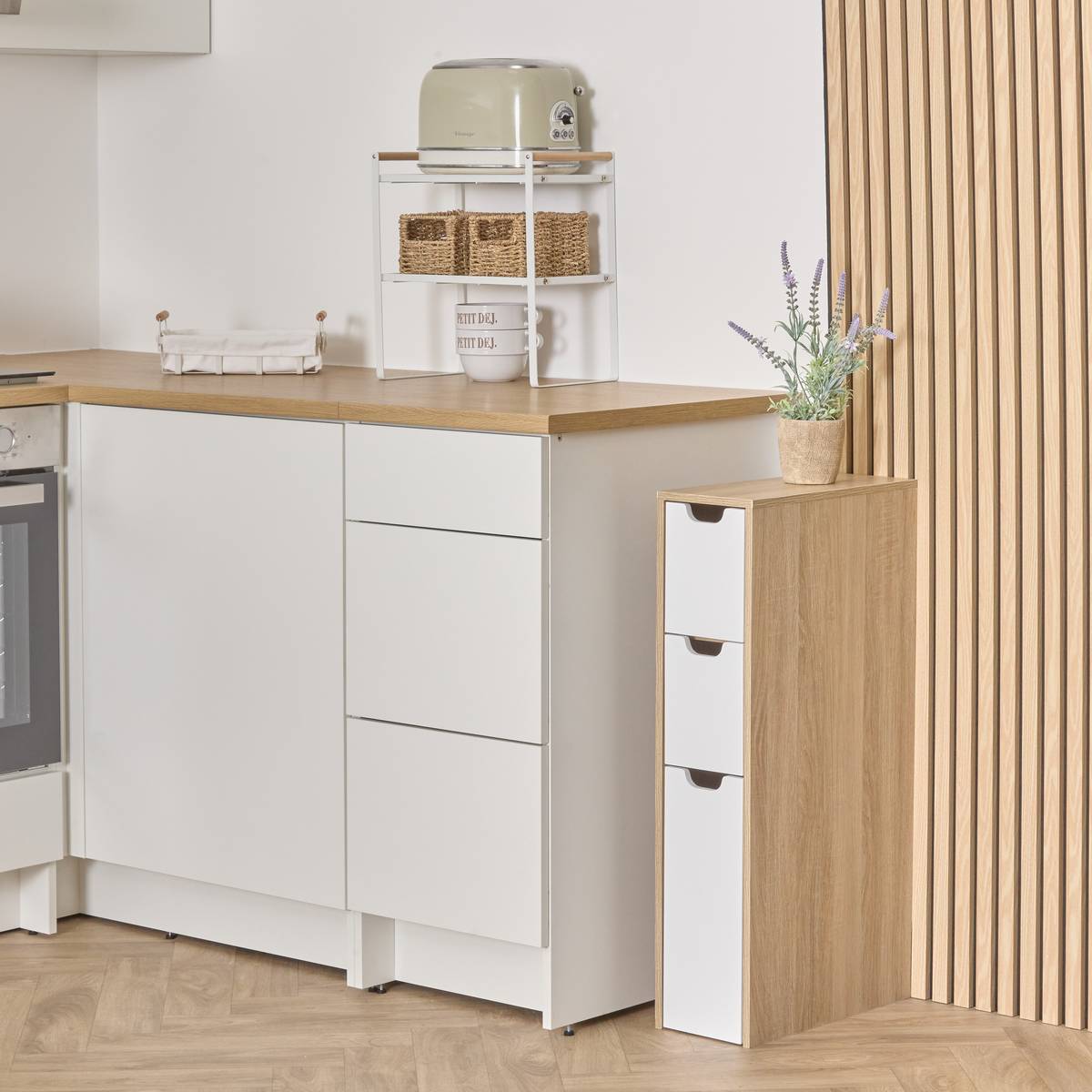 Meuble de rangement, 3 tiroir(s)