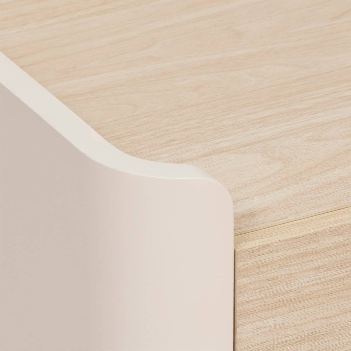 Console, 1 tiroir, effet bois, argile Roundy