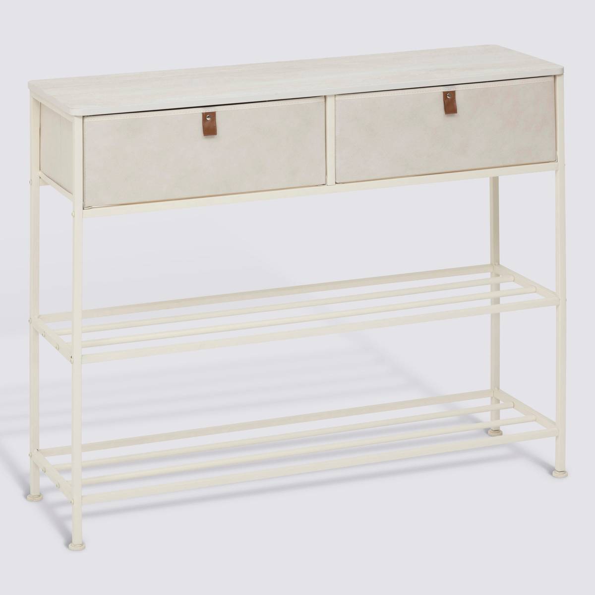 Console, 2 tiroirs, argile Tissa