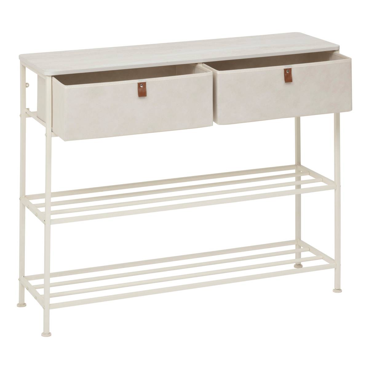 Console, 2 tiroirs, argile Tissa