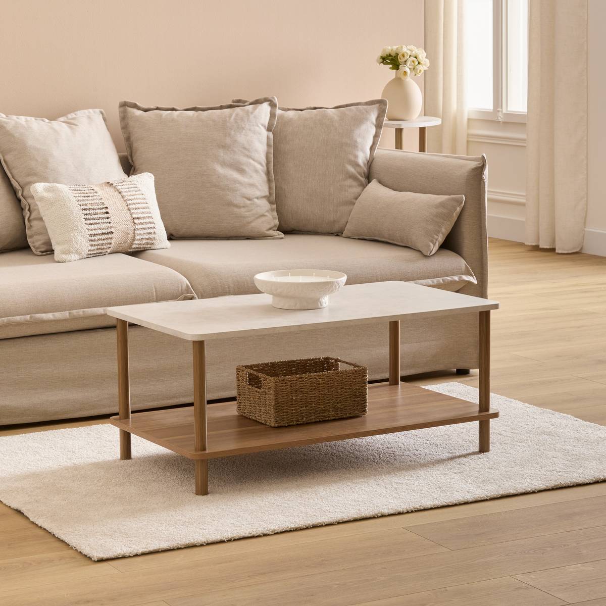 Table basse, marron Come